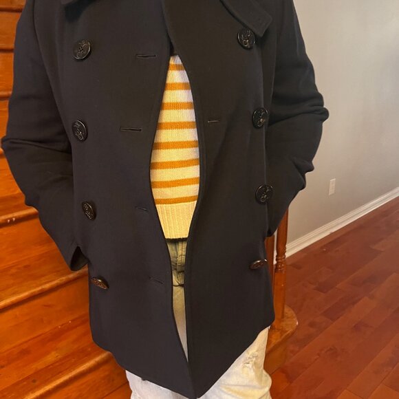 BNWT Authentic Ralph Lauren Collection Logan ouble-Faced Wool-Cashmere Peacoat - Picture 4 of 12